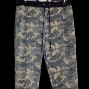 Camo Joggers extra long drawstring size xl ultra oversized fit euc like new
